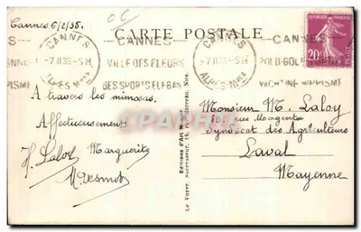 Cannes — Widok ogólny — Photo Munter, n°166 — Rewers
