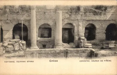 Corinto - Fonte de Pirene — Grécia — editor P & C Atenas