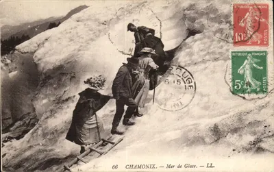 Chamonix — Mer de Glace — LL. — Éditeur : LL. — N° 66