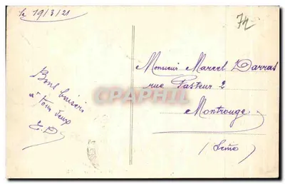 Chamonix — Mer de Glace — LL. — Éditeur : LL. — N° 66 — Verso