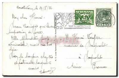Amsterdam, Brug Apollolaan met Noorder Amstellaan — éditeur Ph. 242 — Verso