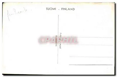 Kościół w Kemijärvi — Finlandia — wydawca Kemijärvi Lappi — Rewers