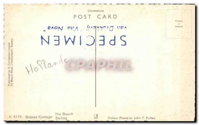 FELPHAM — Widok plaży i chaty — Wydawnictwo D. Constance Limited — Rewers