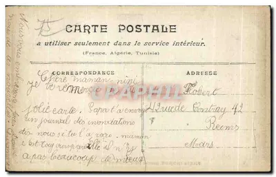 Paris inundado — janeiro 1940 — Pont du Change — Coleção Taride — Verso