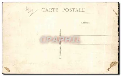 Le Croisic (Loire-Inf.) — Felsen an der Küste — P. Chapeau, Verlag Nantes — Rückseite