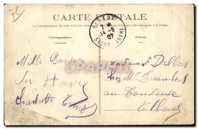 Le Havre — Les Bains du Casino — éditeur L. et L. Havre déposé — Achterkant