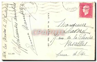 AIX-les-BAINS - LAGO DEL BOURGET — Il Castello di Châtillon — Verso