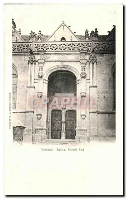 Vétheuil - Igreja, Portal Sul — Fototipia A. Breezer Frères