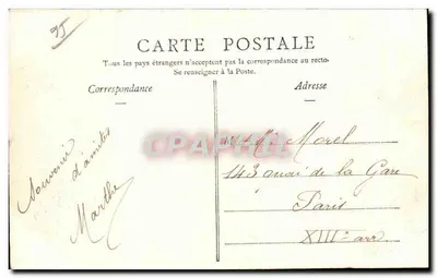 Asnières-sur-Oise — Castelo da Rainha Blan — J. Frémont, Permoni-s.-Oise — Verso