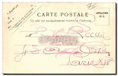 Le Tréport. O Casino Vista do Lado da Costa — Y.F. Paris N.13 — Verso