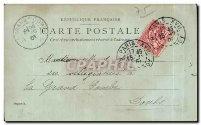 Torre Eiffel — Paris — editor KAHOUR, n° S.8.D. P.M. para. 6 — Verso