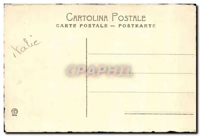Campagna Romana - Vespero — scène de bergerie avec troupeau de moutons et deux pins, éditeur Vincenzo Bossi tel. Roma, N.90 — Rückseite