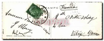 Venice — Grand Canal at La Foscari — publisher 'Venice - Grand Canal at La Foscari' — Back