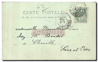 Boulogne-sur-Mer — A Virgem na Embarcação — LL. n° 68 — Verso