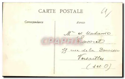 Argentan - Igreja de São Germain — vista do Jardim Público — Chaumeau-Michelli, n°6 — Verso