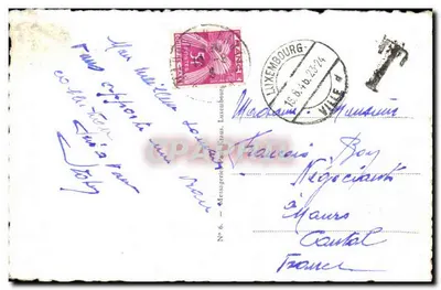 Luxemburg — Grund i Ville-Haute — wydawca nieznany, n°6 — Rewers
