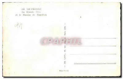 Le Croisic — Die Grande Côte und der Napoleonsmaske — Réal-Photo, Paris — Rückseite