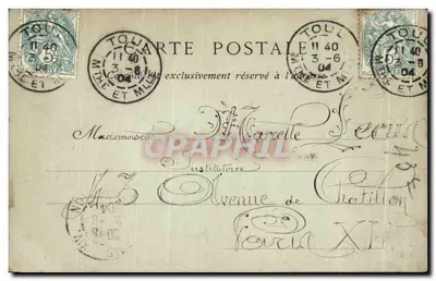 Chartres — Vista General tomada desde la Courtillle — Colecciones ND. Phot. — Reverso