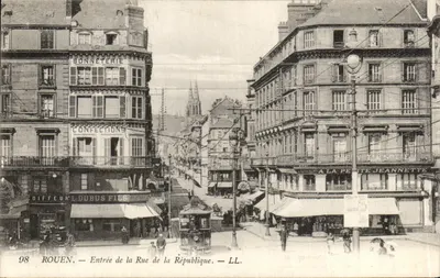 Rouen — Entrada da Rue de la République — LL. — N° 98