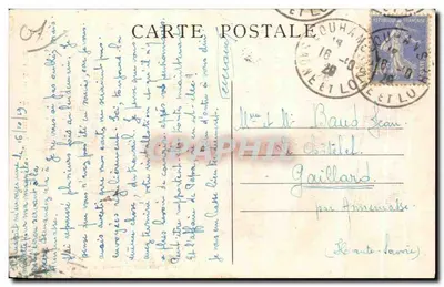 Stara pocztówka Kostiumy Bressańskie Zet i Zette Folklore Kostium — Rewers