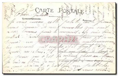 Sablé (Sarthe) — O Castelo, visto da Igreja Nossa Senhora — Edição J. Malicot, Sablé-sur-Sarthe — Verso