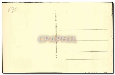Alsacjanka — kobieta w tradycyjnym stroju z dużym warkoczem — C° Alsacienne des Arts Photographiques, Strasbourg — Rewers