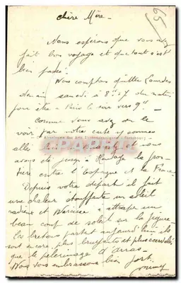 Cauterets - Place Maréchal Foch — vista da praça com edifícios e arcadas, editor A.A. n°14 — Verso
