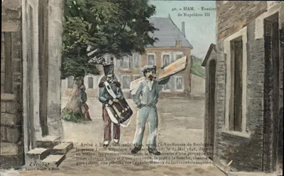 Hem — Fuga de Napoleão III — Lib. Juniet-Russe, em Hem, n°40