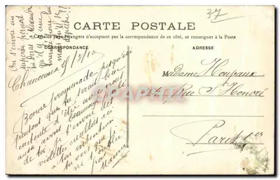 Zamek w Chanceaux — Otoczenie Loches (Loir-et-Cher) — T. Bardou, wydawca — Rewers