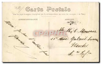 NANTES — Jardim das Plantas — O Lago — Editor F. Chapron, Nantes 7e Milia — Verso