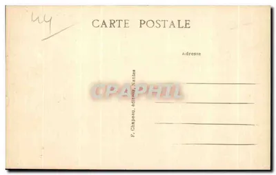 NANTES — Die Präfektur — F. Chapeau, Verlag Nantes, n°76 — Rückseite