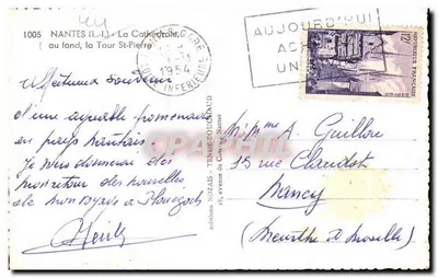 Nantes — La Cathédrale, au fond la Tour Saint-Pierre — Morais — Rewers