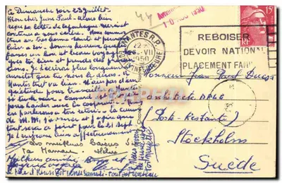 Nantes - Madona Nantaise - Igreja de Santa Cruz - coroada em 26 de junho de 1932 — Verso