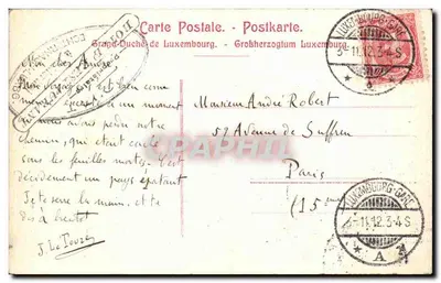 Beaufort. Il castello con laghetto. — J.M. Bellwald, Echternach. No 254 — Verso