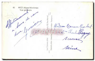 Vue générale de Nice — Alpes-Maritimes — Éditions d'Art — Rewers