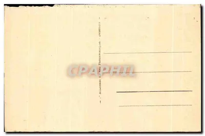 Bilhete postal antigo Alsaciana ao Roquete Folclore Traje Cabeça de Fazenda — Verso