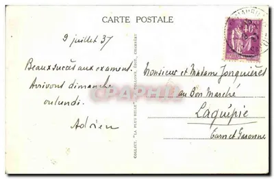 Torre do antigo manor dos duques de Chambéry — Castelo dos Duques de Saboia Século XI — Éditeur La Collomb, n° 160 — Verso