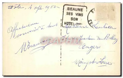 Dole — La place aux Fleurs — Papillon Noir — Verso