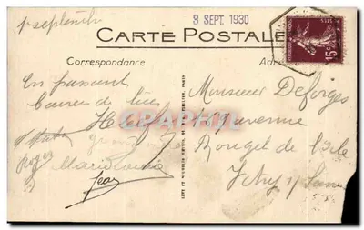 Mulhouse — O Hotel de Ville — Papeterie Braun Seiffier, Mulhouse — Verso