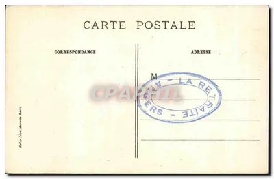 A Pensée — Escultura de Rodin — J.-E. Bulloz, editor — Verso