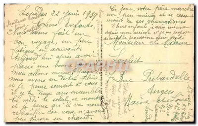 Lourdes — Procesja. Dzieci Maryi — C. Coud — Rewers