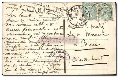 Le Havre - Villa Ginévra — Coleção Simon, N. 2 — Verso