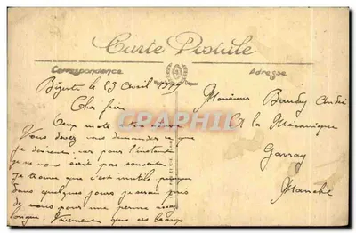 Bizerte — Quartiere della Stazione — LL. — Collezione E. Fages — Verso