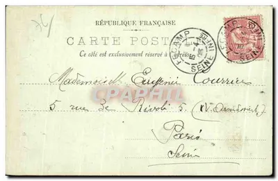 Le Havre — O Bassin do Comércio e a Arsenal — LL. N° 86 — Verso