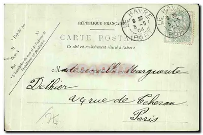 Le Havre — O Cais d'Orléans — LL. — Impressora LL. — Verso