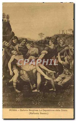 Rzym — Galeria Borghese, La Deposizione della Croce — Raffaello Sanzio