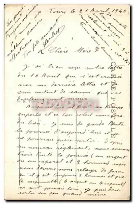 Tours (I.-et-L.) — Wieża Karola (XII wiek) — Królowa Luitgarda, żona Karola Wielkiego, zmarła w Tours, została pochowana na parterze tej Wieży, w kaplicy dziś znikłej. — Rewers