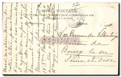Beaumont-la-Ronce (I.-et-L.) — Vista Generale — Editore sconosciuto, serie 37 — Verso