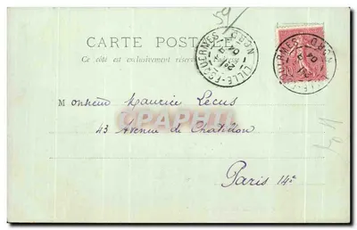 Lille — Absyda Katedry św. Maurycja — LL. — Rue d'Enguerne — Rewers