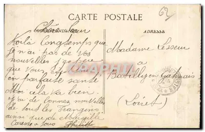 Arras bombardata — Il Museo — editore Vingé, Parigi N° 1551 — Verso